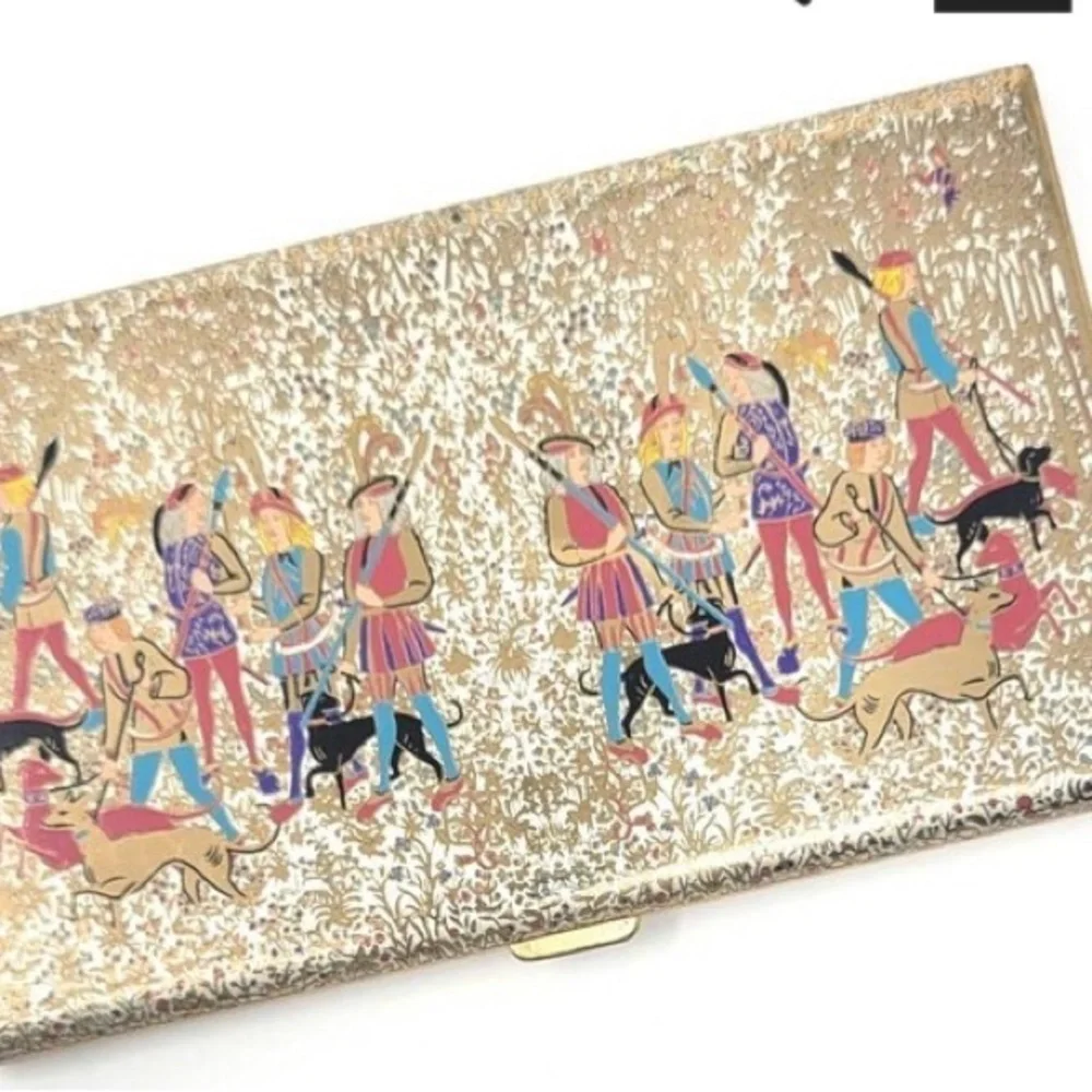 Vintage 1950s Volupte Compact Purse Cigarette case